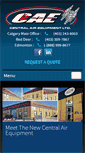 Mobile Screenshot of centralairequipment.com
